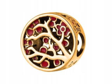 shumee Obesek z zlatim drevesom s pisanim kubičnim cirkonijem Kubični cirkonij srebro 925