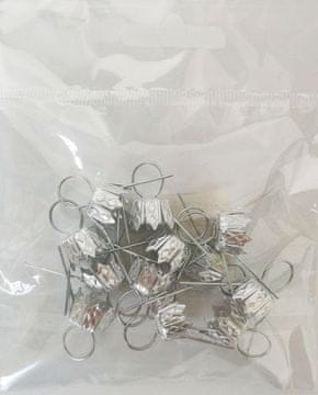 shumee Obeski iz srebra 12 mm, 12 kosov - ZW-4423