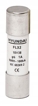 shumee HYUNDAI - VAROVALKA CILINDRIČNA 10X38, GG, VHOD TOKA=25A