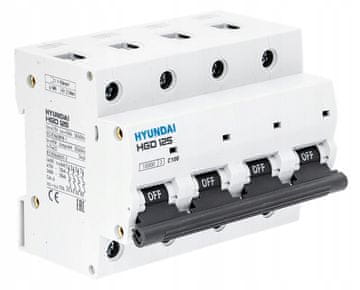 shumee HYUNDAI HGD - NADTOKOVNI ODKLOP 4P, 125AF, 10KA, 100A, CHAR. C