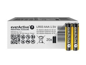 shumee Alkalne baterije everActive Industrial LR03/AAA, karton (40 kosov)