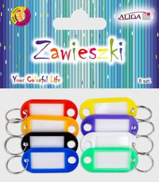 shumee obeski za ključe, mešane barve, paket 8 kosov. PH-8251