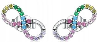 shumee Srebrni uhani Uhani neskončnosti Srebro 925