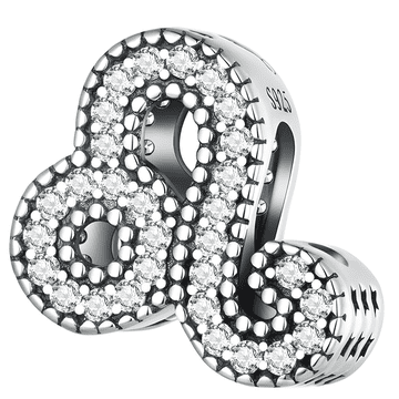 shumee Obeski za Pandora obesek z obeskom lev, zodiakalno znamenje, srebro 925, Trusky Charms