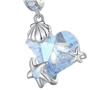 shumee Obeski za Pandora obesek iz srebra 925, srce, Trusky