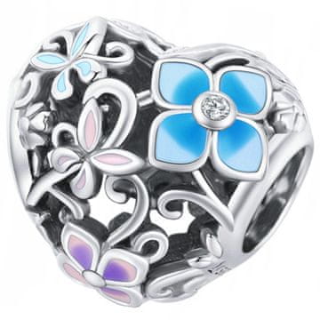 shumee Obeski za Pandora Obesek v obliki srca Obeski Rože Srebro 925