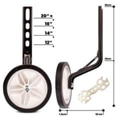 shumee Univerzalna stranska podporna kolesa 12-20 palcev, komplet črno-belih, Sun Baby