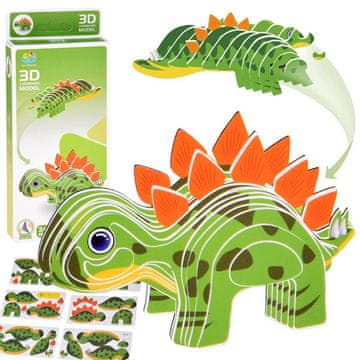 shumee 3D sestavljanka iz kartona - Dinozaver Stegosaurus Naredi sam ZA5810