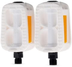 shumee Pedala za kolo s platformo MTB City 20 palcev, lahka plastika, bela