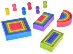 shumee Lesena sestavljanka Montessori - koščki različnih oblik ZA5859
