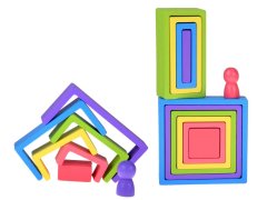 shumee Lesena sestavljanka Montessori - koščki različnih oblik ZA5859