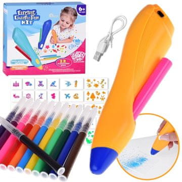 shumee Komplet za kreativno barvanje z airbrushom za grafite ZA5861