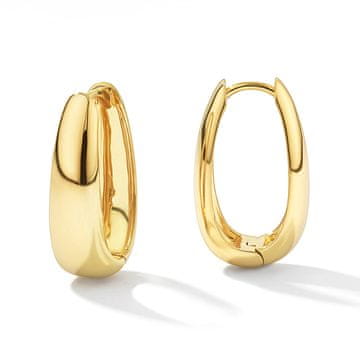 shumee Zlati ovalni obročki