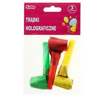 shumee holografske rolane trobente za zabave 3 kosi PZ-TRH3