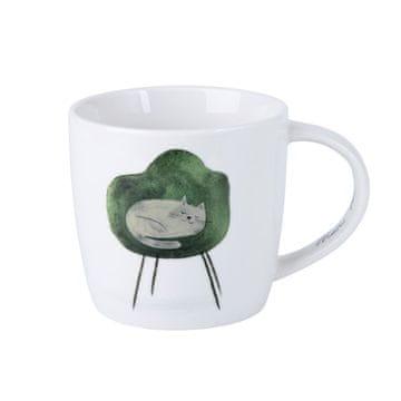 Maxwell & Williams Lonček Feline Friends One Eye Open Cat 400ml / M. Martin / porcelan