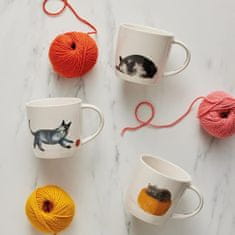 Maxwell & Williams Lonček Feline Friends One Eye Open Cat 400ml / M. Martin / porcelan