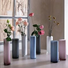 Andrea Fontebasso Vaza Wetube h30cm / bela / oblika cilindra / steklo