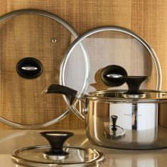 Andrea Fontebasso Pokrov Luxury Design 16cm / steklo, inox