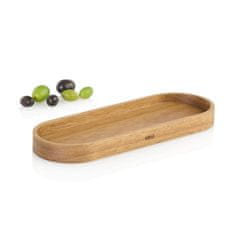 ADHOC Pladenj, podstavek 23x8,2xh2cm / ovalen / les