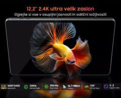 Blackview Mega 12 tablični računalnik, 31cm (12,2), 4G LTE, 12GB+256GB, QHD+, 120Hz, Android, siv (Space Gray)