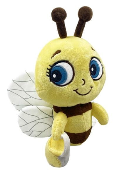 Vesela plišasta čebela z igrivimi tipalkami