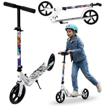 Disney DISNEY Minnie Mouse Mladinski kovinski dvokolesni skuter 200 mm z zavoro in stojalom, zložljiv, do 100 kg