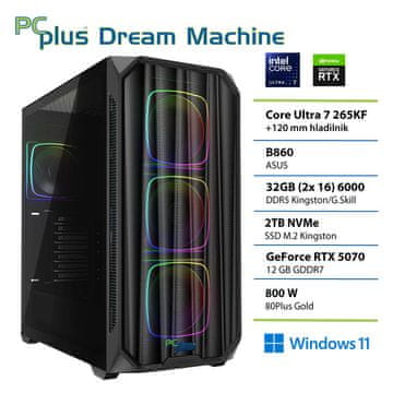 PCplus Dream Machine namizni računalnik, Ultra 7-265F, 32GB, SSD2TB, RTX5070, W11H