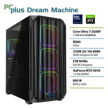 PCplus Dream Machine namizni računalnik, U7-265F, 32GB, SSD2TB, RTX5070, FreeDOS