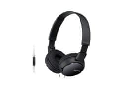 Sony Žične naglavne slušalke z mikrofonom MDR-ZX110AP, črna