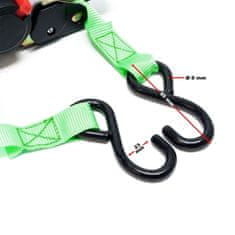 Wiltec 3,0m Avtomatski samozatezni trak – gurtna 25 mm