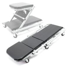 Wiltec Zložljiv voziček za pregled podvozja vozil – za mehanične delavnice