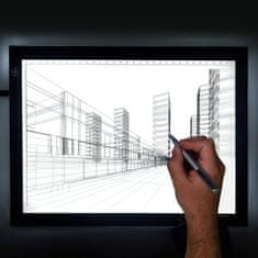 Dexxer Velika grafična USB LED tablica A3 za slikanje in skiciranje