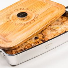 Lagostina Patrimonio pekač za lazanjo s pokrovom, 35x22 cm (11193050835)