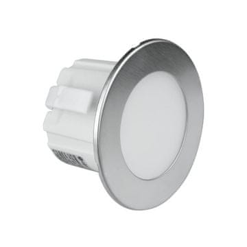 shumee LED stopniščna svetilka 1,2 W okrogla srebrna DPM