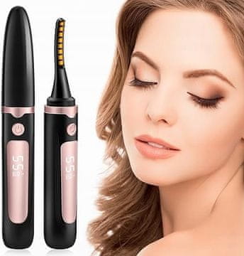 shumee USB ogrevani električni kodralnik trepalnic z LED zaslonom