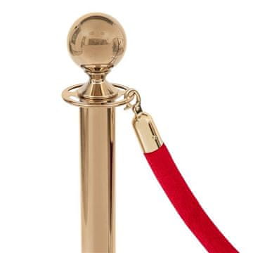 shumee Rdeča žametna obroba - zlata zaponka