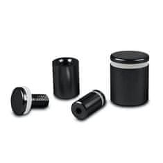 shumee Aluminijast nosilec (distančnik) (mat črn) - 25x25