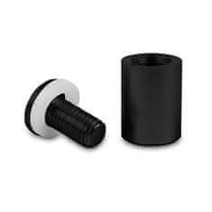 shumee Aluminijast nosilec (distančnik) (mat črn) - 25x25