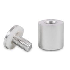 shumee Aluminijast nosilec (distančnik) - 25x19, mat srebrn