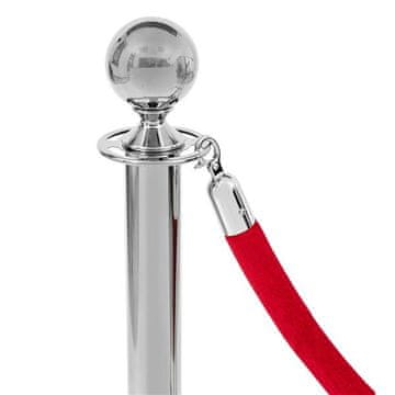 shumee Rdeča žametna obroba - kromirana zaponka