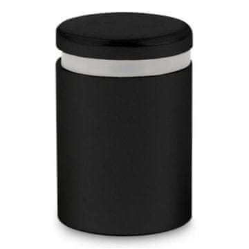 shumee Aluminijast nosilec (distančnik) (mat črn) - 25x25