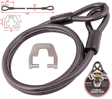 shumee Jeklenica KOVIX KZA-150 z adapterjem