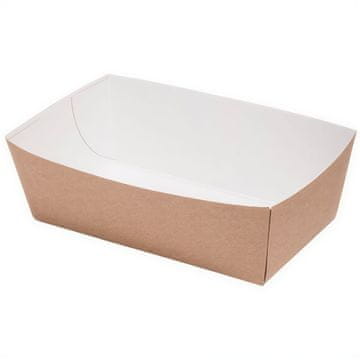 shumee Globok pladenj za kraft papir 12 x 6 x 4 cm 100 kosov.