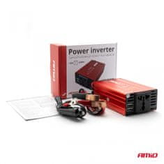 shumee Napetostni pretvornik 12V/220V 300W/600W 2xUSB PI03 AMIO-02470