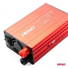 shumee Napetostni pretvornik 12V/220V 300W/600W 2xUSB PI03 AMIO-02470