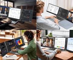 Blackview DCM8 dvojni zaslon / monitor za prenosnik, 39cm (15.3), FullHD, 60Hz, IPS, črn