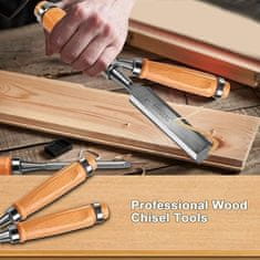 Beast Defense Set lesenih dlet za rezbarjenje 4 delni set 6-24mm