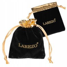 INNA Črna žametna torba z zlatim logotipom Prostorna TORBA ZA NAKIT