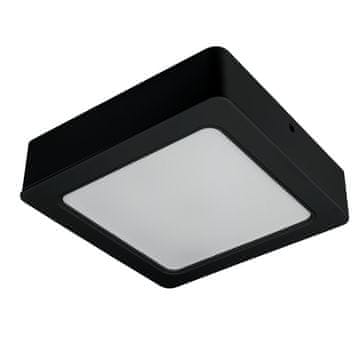 shumee LED stropna svetilka za kopalnico 18W 2v1 nadgradna/vgradna kvadratna črna IP54 DPM