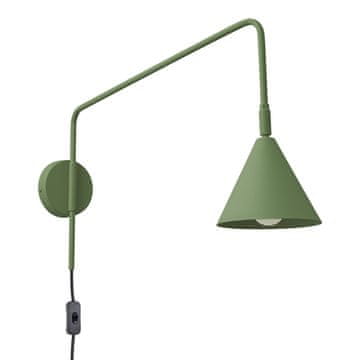 Sollux STENSKA SVETILKA NOX 1 E14 OLIVNO ZELENA SOLLUX SL.1700